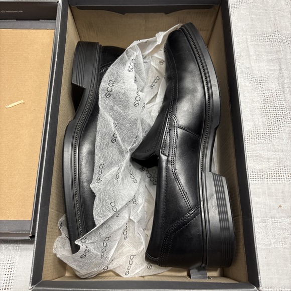 ECCO Lisbon Apron Slipon Men's Shoes 622144 01001 Sz 43 US 9-9.5 Black - Picture 13 of 13